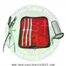  Hegar uterine dilator 3 pieces set, 7-8, 9-10, 11-12,  mathieu collin medium